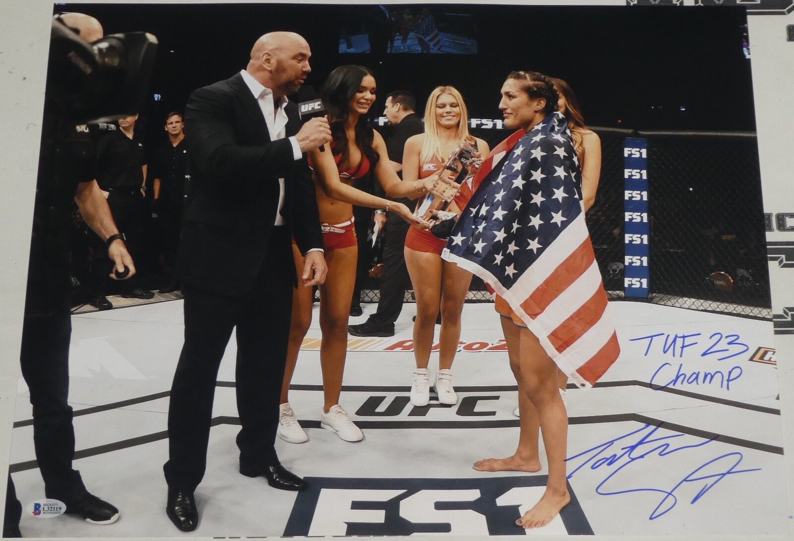 Tatiana Suarez Signed 16x20 Photo Poster painting BAS Beckett COA UFC TUF 23 Picture Autograph 4