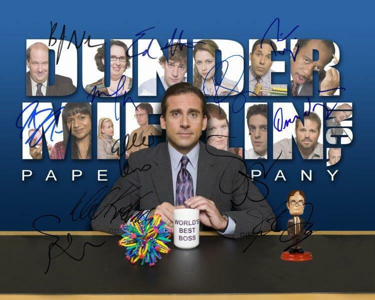 REPRINT - THE OFFICE Cast Steve Carell Autographed Signed 8 x 10 Photo Poster painting Poster RP