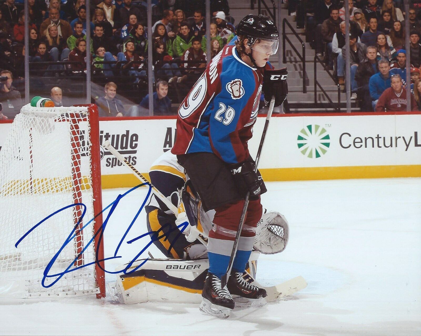 Nathan MacKinnon Signed 8x10 Photo Poster painting Colorado Avalanche Autographed COA U