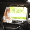 Car Sun Shield Cartoon Bear Bunny Car Side Back Window Privacy Curtain