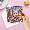 (US Only)6PCS DIY Diamond Art Greeting Cards Christmas Congratulations Cards & Gifts