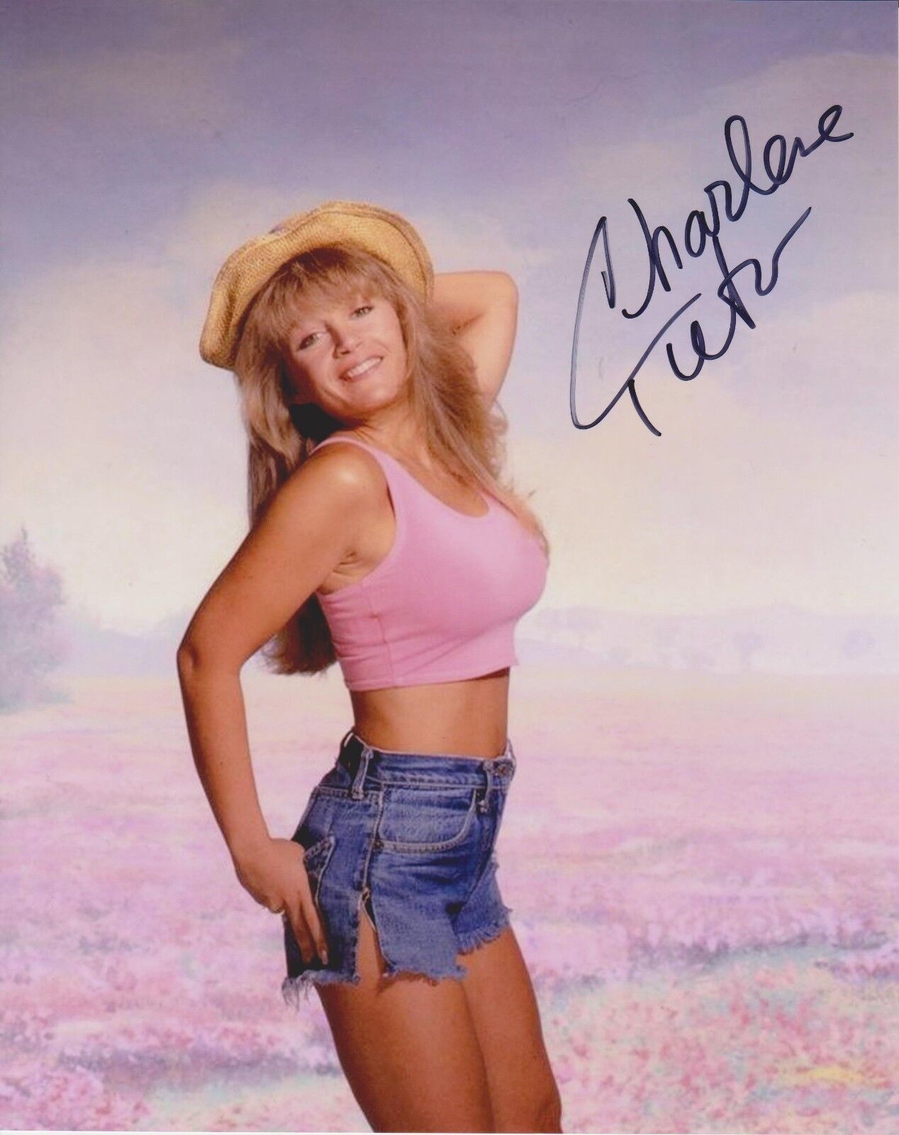 Charlene Tilton Signed 8x10 Photo Poster painting - Lucy Ewing in DALLAS - BABE - SEXY!!! #6