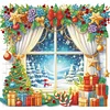 Diamond Painting-DIY Crystal Rhinestone Xmas Window(40x40cm)
