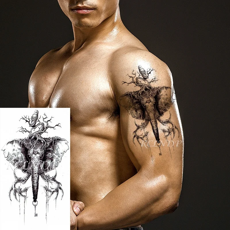 Waterproof Temporary Tattoo Sticker Sexy Snake Element Fake Tatoo Flash Tatto Body Art for Women Men tatuajes temporales