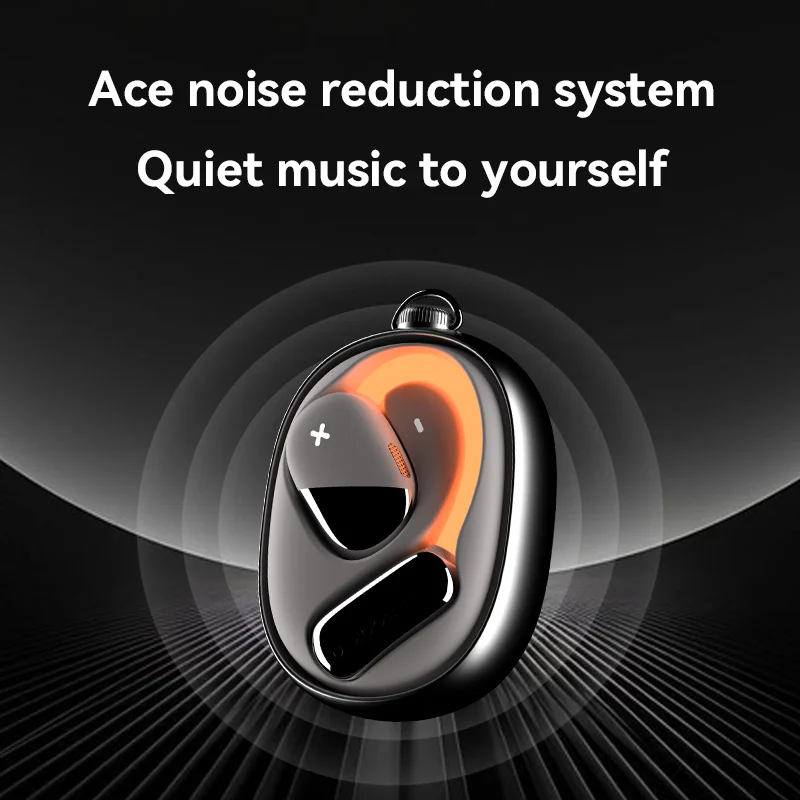 New elephant trunk glare active noise reduction Berlin sound fully open night running Bluetooth headset D72 super long battery life
