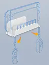 Wall Mount Host Stand for Switch 2 for Switch/OLED Game Console Storage Rack