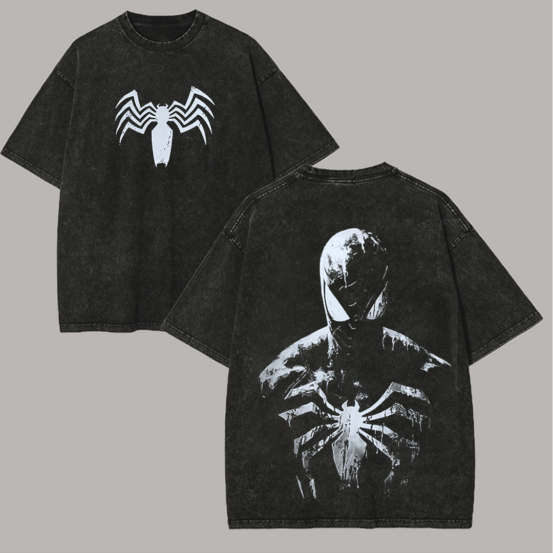 Venom Printed Unisex Washed T-Shirt