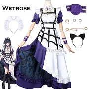 [Wetrose] In Stock Meloco Kyoran 狂蘭 メロコ Maid Outfit NIJISANJI Vtuber Cosplay Costume コスプレ衣装