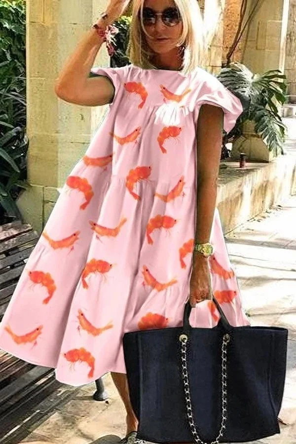 Lovely Sweet Print A-line Dress