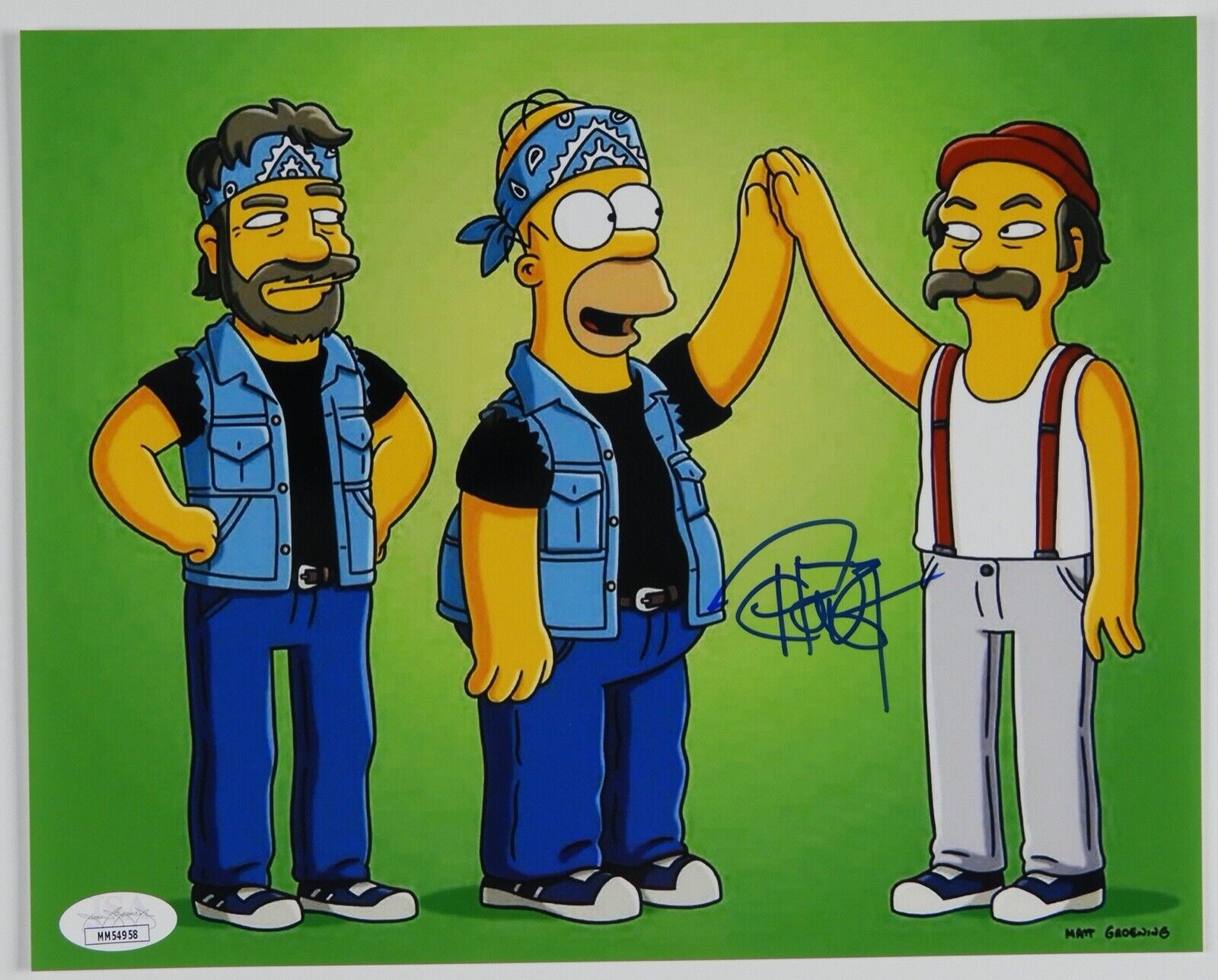 Tommy Chong Autograph Signed Photo Poster painting JSA Photo Poster painting 8 x 10 Cheech and Chong Simpsons