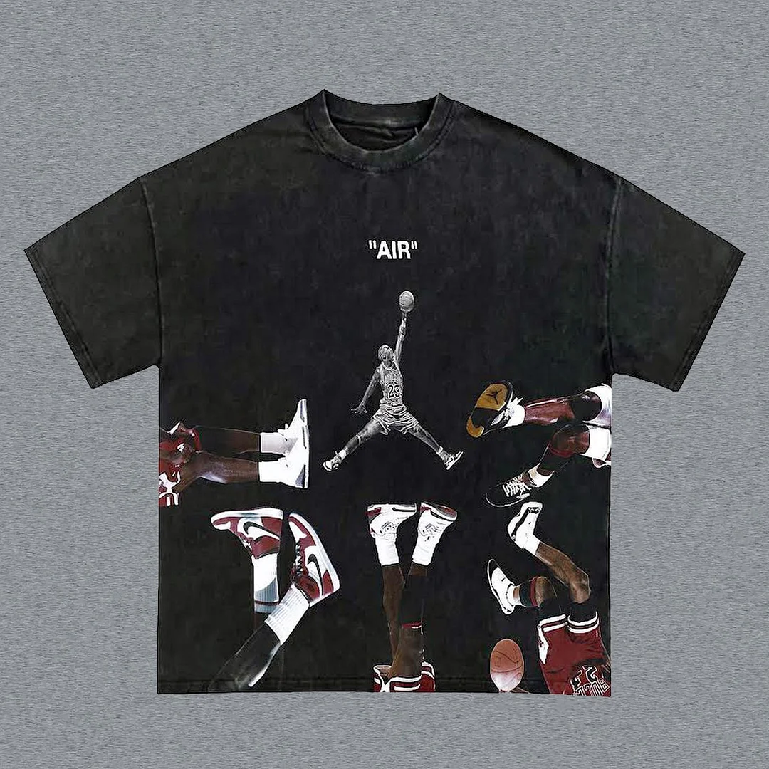 Unisex Vintage Basketball Oversized T-Shirt