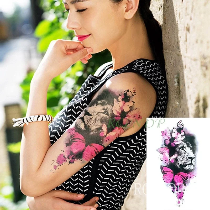 Waterproof Temporary Tattoo Sticker sexy on body back big crown tatto stickers flash tatoo fake tattoos for women men