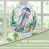 Jellyfish DIY Rhinestone Diamond Painting Pendant 25x25cm Double Sided