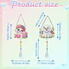 2pcs Flower Dog Diamond Painting Double-sided Crystal Window Suncatcher Craft Set Birthday Gifts Home Garden Decor Hanging Kit