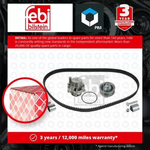 Timing Belt & Water Pump Kit fits VW GOLF Mk5, PLUS 2.0 04 to 08 Set 06F198119A Parts