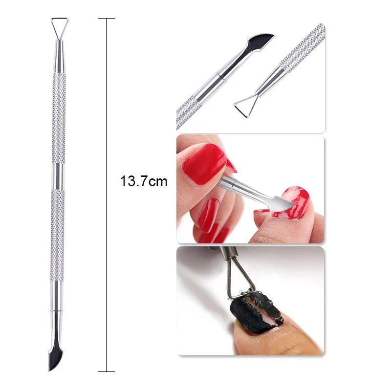 Nail UV Gel Polish Remover Tools Set Soak Off UV Gel 10pcs Cap Clip 1000pcs Nail Wraps Fingers Cotton Nail Art Clean Kits-Nail Inspo