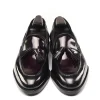 Handmade Mens Patent Leather Shoes Loafers