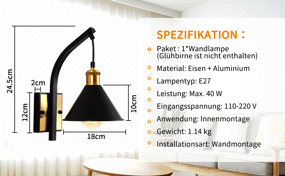 wandleuchte innen schwarz lampe treppenhaus schwarze wandlampe lampe wand innen