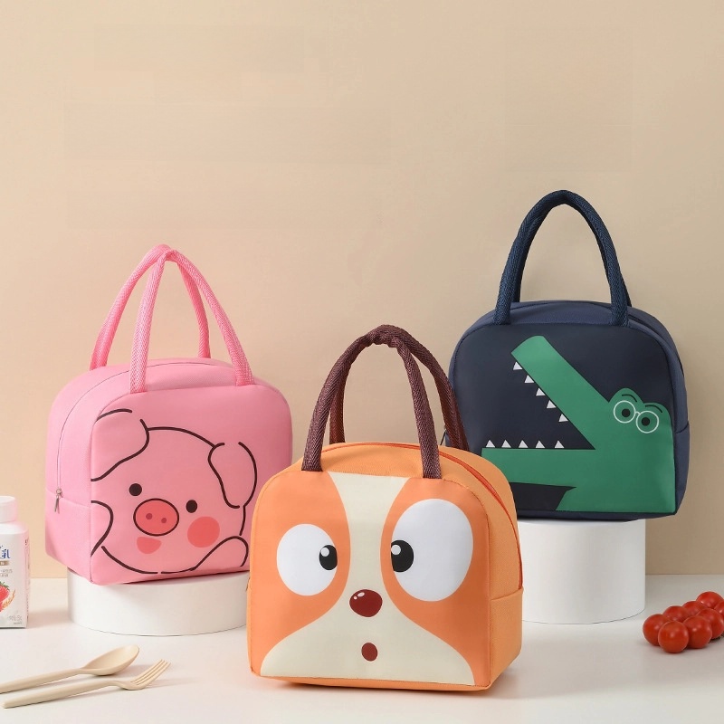 Cute Chong Lunch Bag Thickened Insulation Bag Fresh-keeping Cartoon Lunch Bag Children's Portable Lunch Box Bag Ice Bag