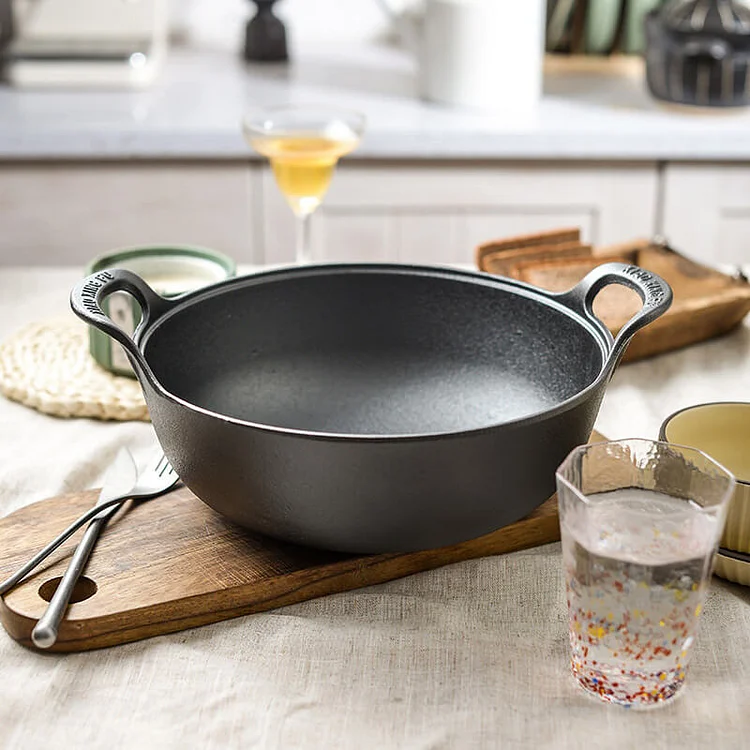 Cast Iron Pot Uncoated And Non Stick（Free Shipping）