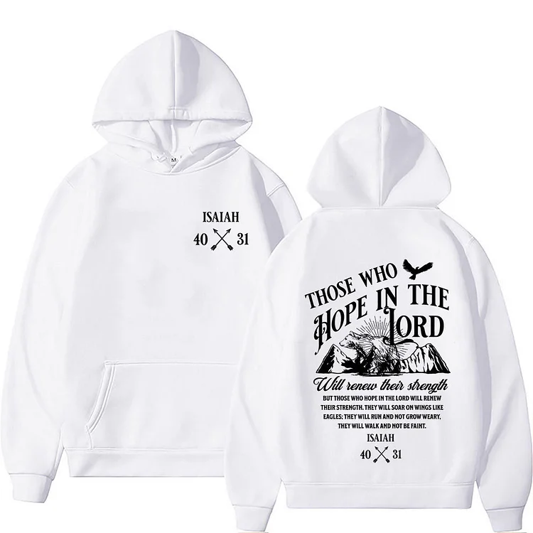 Christian Jesus Letters Print Hoodies High Street Sweatshirts Hoodie at Hiphopee