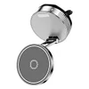 Magnetic Vacuum Suction Car Phone Holder 360 Rotatable Car Phone Mount (Silver)
