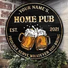 Home Pub Customized Tin Painting / Wooden Painting (Round 12*12 inches)