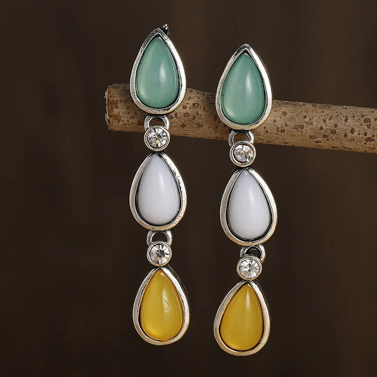 Vintage Colorful Drop Dangling Earrings