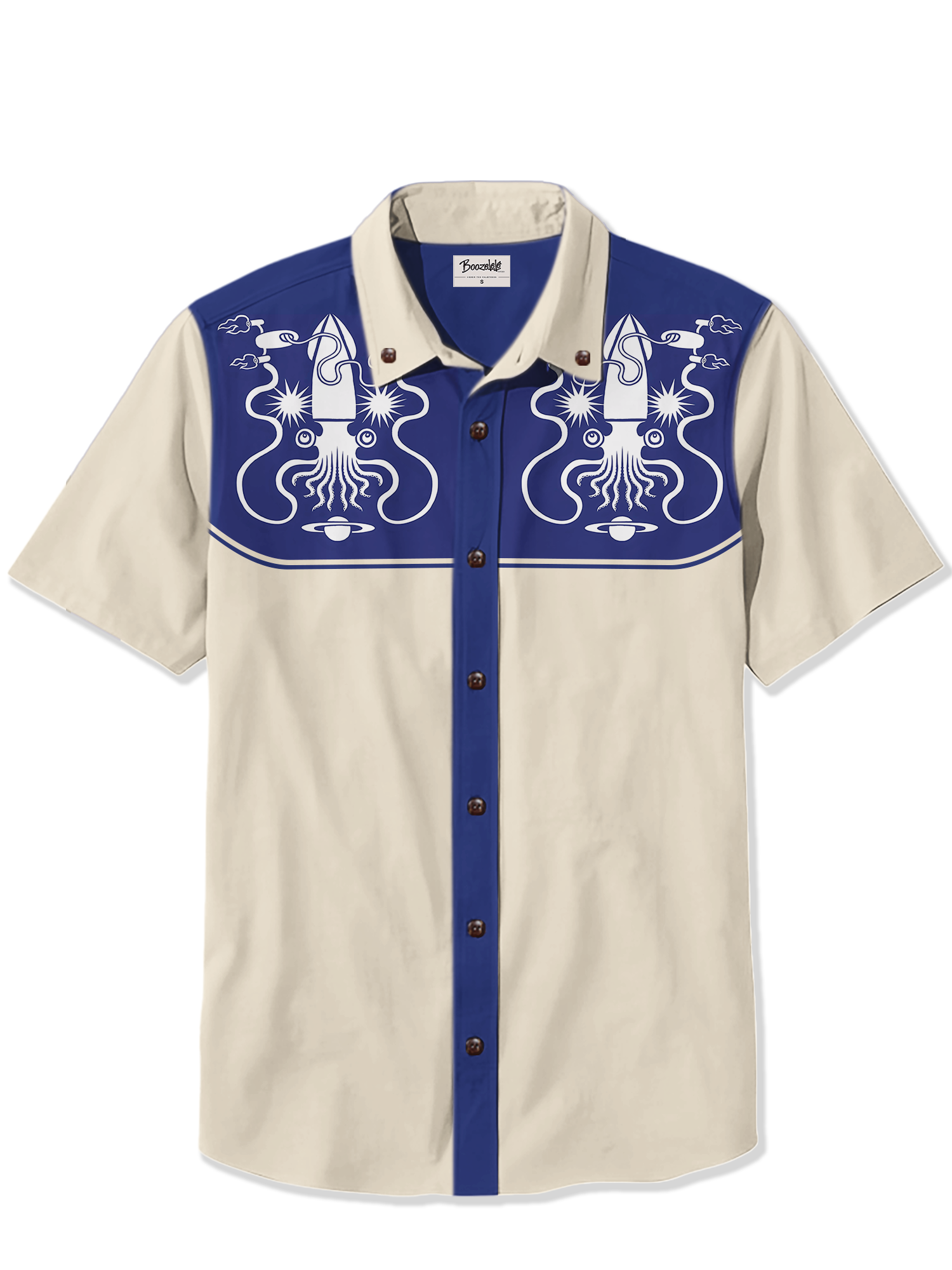 Retro Space Octopus - 100% Cotton Shirt