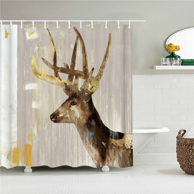 

Shower Curtain – Deer Reindeer Elk-180*180cm, 501 Original