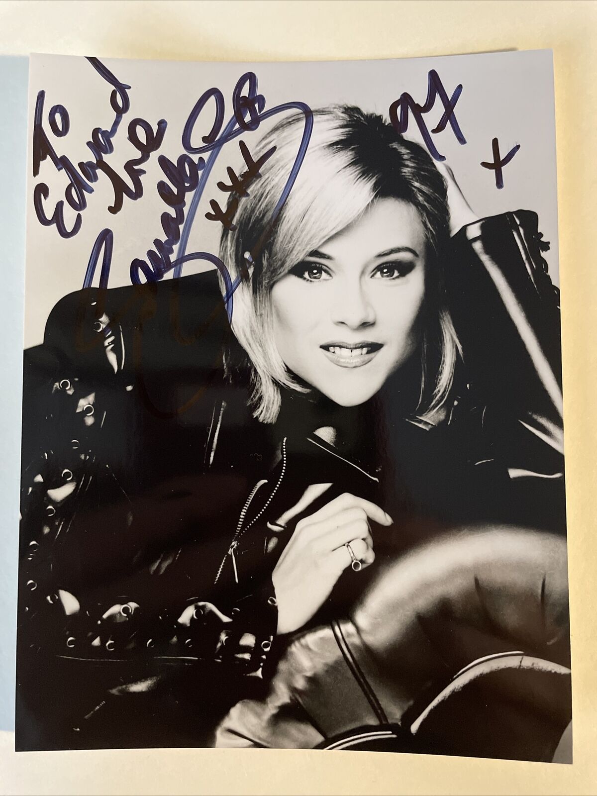 SAMANTHA FOX Signed Photo Poster painting Autographed 5x6.5 GLAMOUR MODEL Pin-up Girl Singer COA