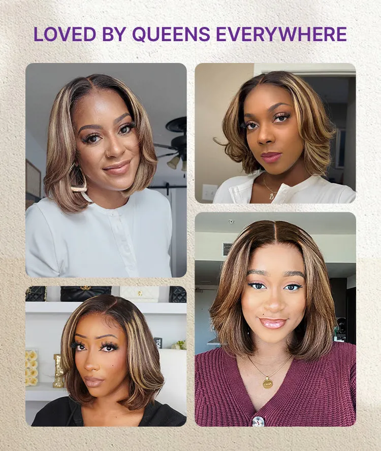 Short Layered Bob Wig Look