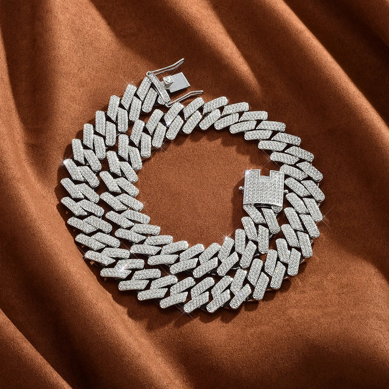 Hip-hop Rock Streetwear Necklace Alloy Plating Inlay Rhinestones Unisex Necklace