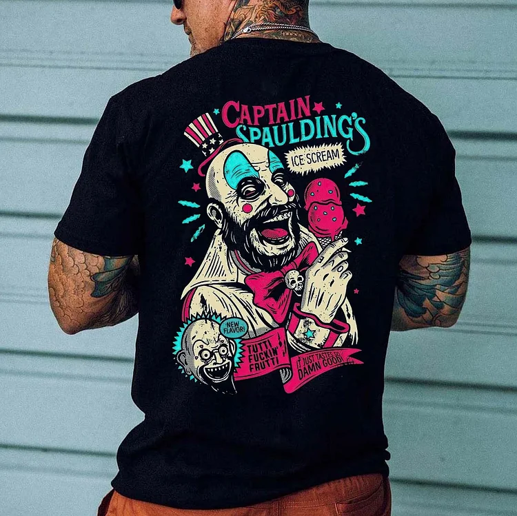 Captain Spaulding's Ice Cream Printed Men's T-shirt