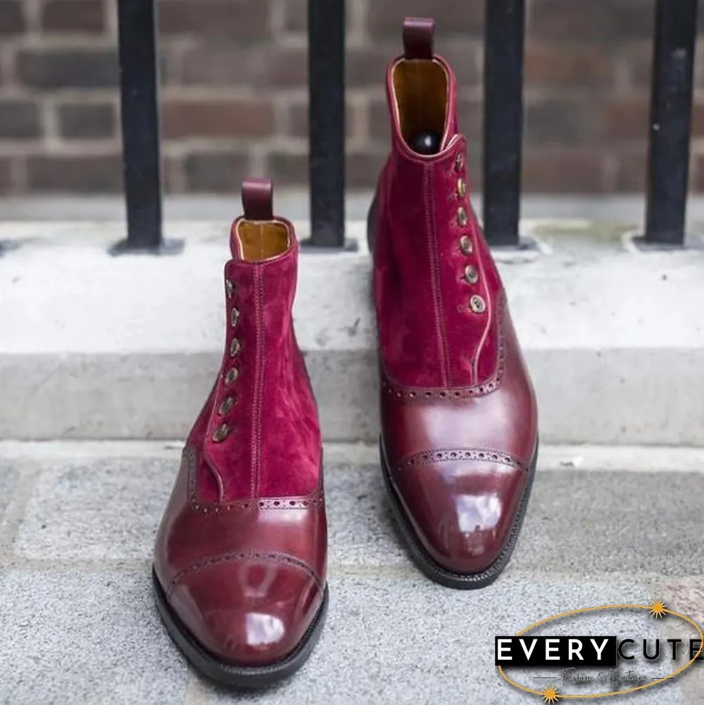 Handmade Elegant Vintage Chelsea Button Boots