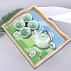 DIY Diamond Painting Wooden Tray Food Tray with Handle Living Room Decoration Easter Wooden Tray Kit