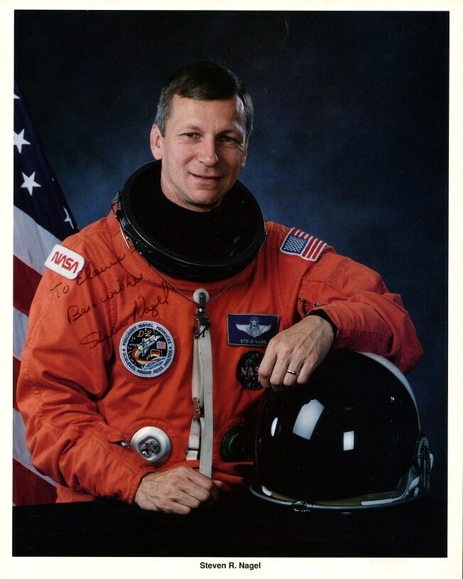 Shuttle Astronaut STEVEN R. NAGEL Signed Photo Poster painting