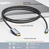 MOSHOU USB C to HDMI 2.1 Cable 8K@60Hz 4K@144Hz Type C to HDMI 8K Braided Cord HDCP2.3 HDR DSC for MacBook Pro Samsung HP Dell SIKAI CASE