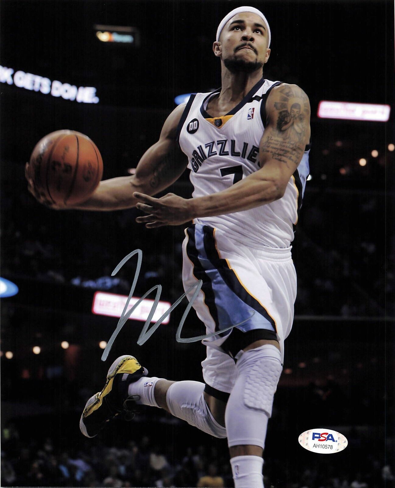 Jerryd Bayless signed 8x10 Photo Poster painting PSA/DNA Memphis Grizzlies Autographed