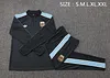 2025 Argentina Half-Pull Training Suit Dark Gray Football Shirt 1:1 Thai Quality