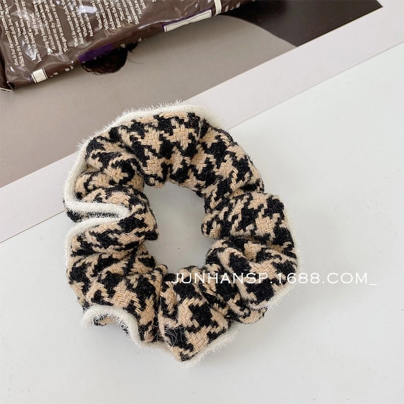 Elegant Lady Flower Cloth Hair Tie