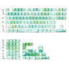 PIIFOX Green Filed Side-printed OEM Profile Keycap Set