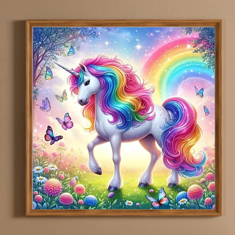 Diamond Painting - Full Round Drill - Unicorn(Canvas|30*30cm)