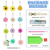 12Pcs DIY Flowers Diamond Painting Keychain（Double-Sided)