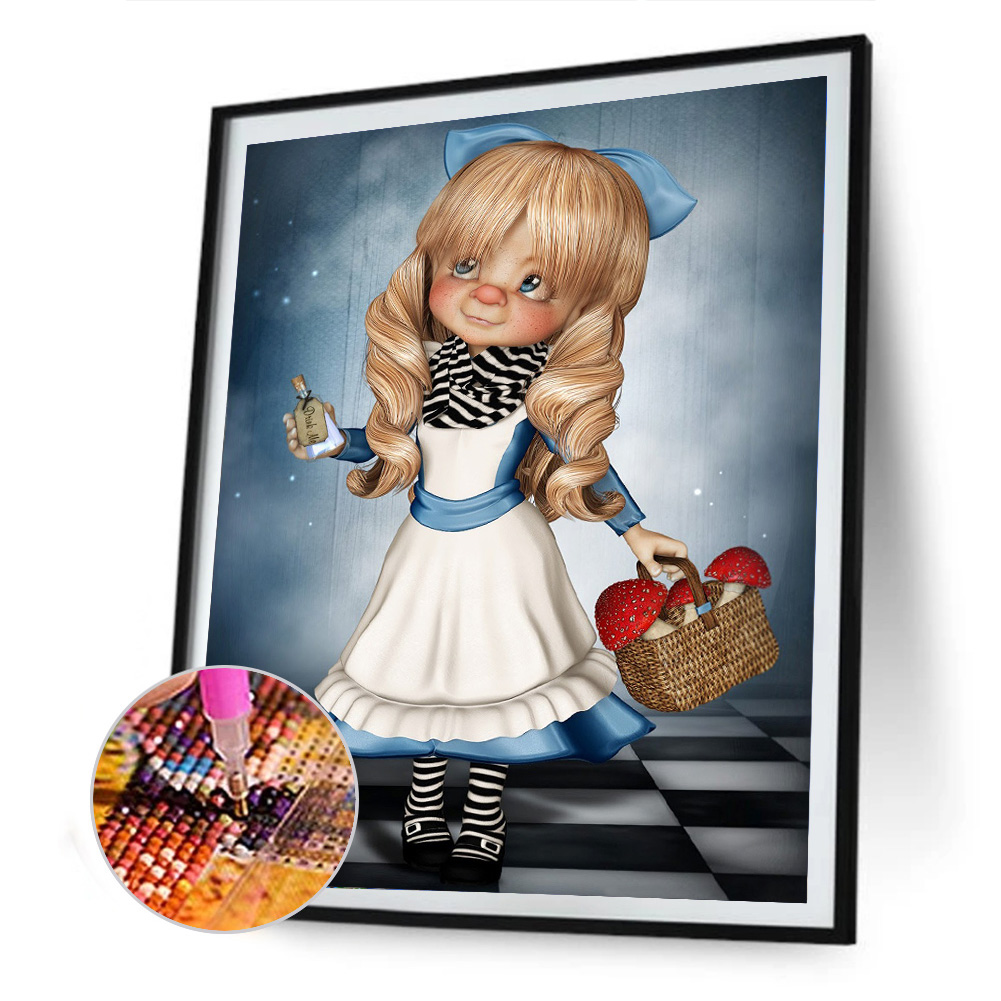 

(Multi-Size) Fairy Girl - Round/Square Drill Diamond Painting, Round diamond 30*40cm, 501 Original