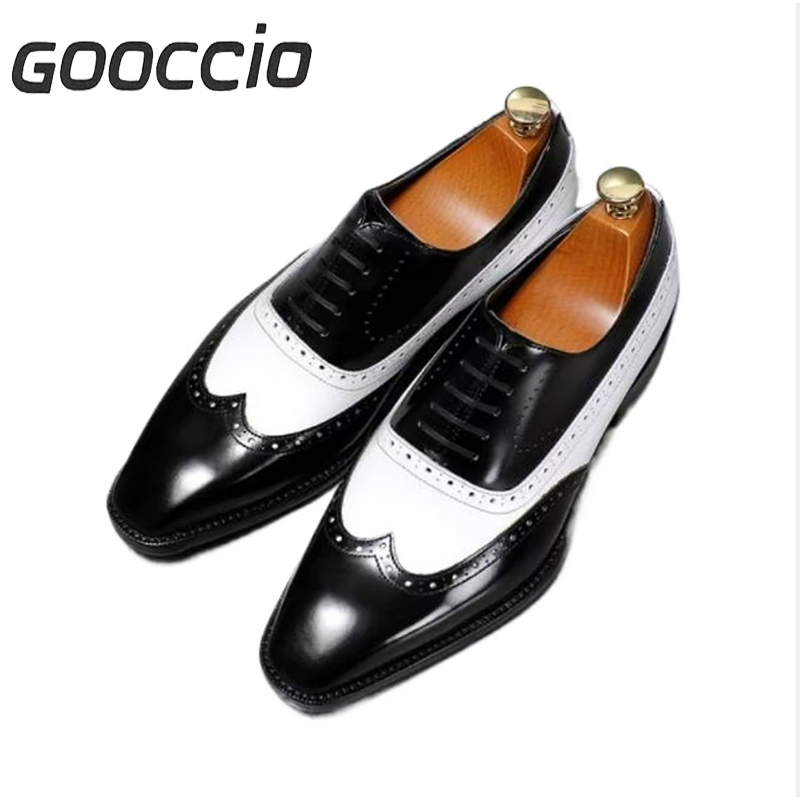 NJ196 Calf-Skin Dress Shoes/Oxford Shoes For Men  GOOCCIO   