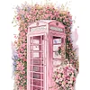 Diamond Painting-DIY Full Round Drill Flower Phone Booth