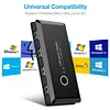 2x4 USB 2.0 Switcher 2 PCs Sharing 4 USB Devices for Keyboard Mouse Printer