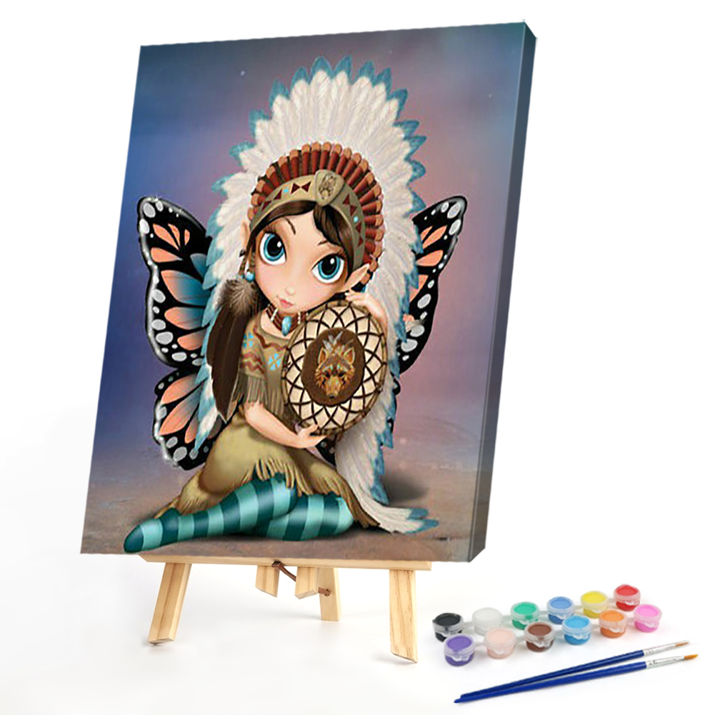 

40*50CM - Paint By Numbers - Big Eyes Doll, 501 Original