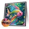 (40*40cm)Fish - Crystal Rhinestone Diamond Painting